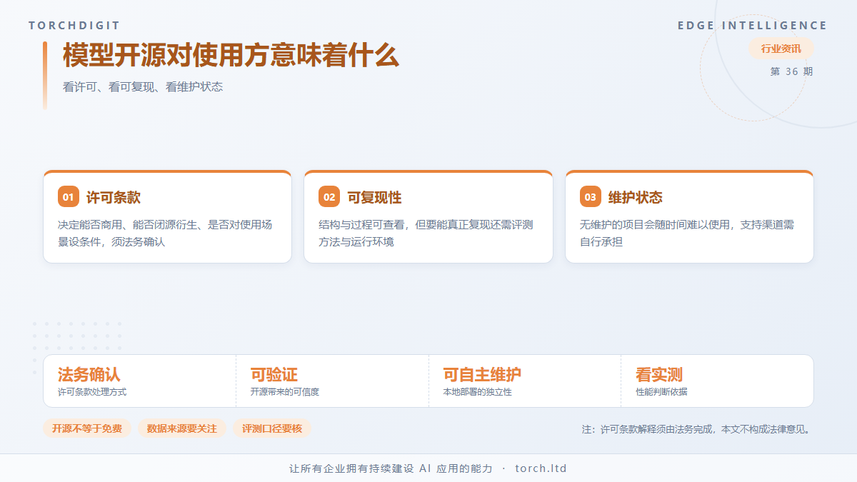 模型开源对使用方意味着什么
